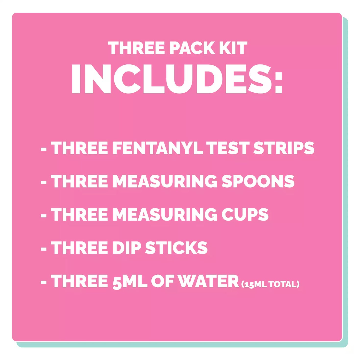 FENTANYL TEST STRIP KITS (3 PACK)